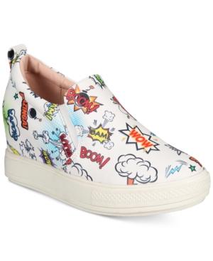 Wanted Avenger Comic Hidden Wedge Sneakers Women's Shoes