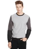 Kenneth Cole Reaction Long-sleeve Colorblocked Sweatshirt