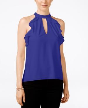 Xoxo Juniors' Ruffle-trim Racerback Tank Blouse