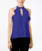 Xoxo Juniors' Ruffle-trim Racerback Tank Blouse