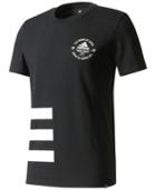 Adidas Men's Cotton Three-stripe T-shirt