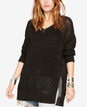 Denim & Supply Ralph Lauren Open-knit V-neck Tunic