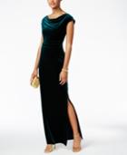 Vince Camuto Velvet Cutout-back Gown