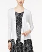 Style & Co. Three-quarter-sleeve Open-front Cardigan, Only At Macy's