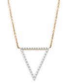 Wrapped Diamond Accent Triangle Pendant In 10k Gold, Created For Macy's