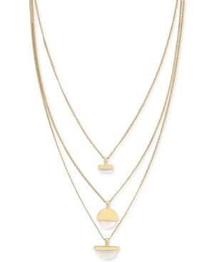 Bcbgeneration Gold-tone Layer Pendant Necklace
