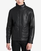 Calvin Klein Men's 3-in-1 Faux Leather Bomber Jacket, A Macy's Exclusive Style