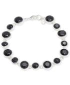 Nine West Silver-tone Stone Crystal Flex Bracelet