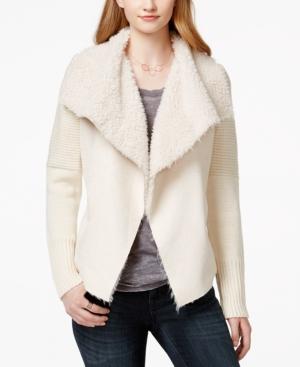 American Rag Faux-shearling Cardigan, Only At Macy's