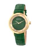 Bertha Quartz Cecelia Collection Greenleather Watch 34mm