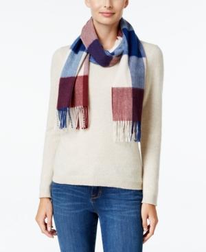 Charter Club Buffalo Check Cashmere Scarf, Created For Macy's