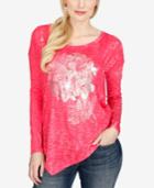 Lucky Brand Asymmetrical Graphic T-shirt