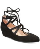 French Sole Fs/ny Twosome Lace-up Wedges Women's Shoes