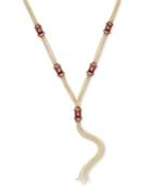 Thalia Sodi Gold-tone Baguette Crystal Multi-strand 26 Lariat Necklace, Created For Macy's