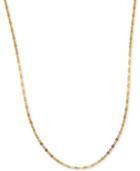 18 Polished Fancy Link Chain Necklace In 14k Gold