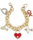 Thalia Sodi Gold-tone Love-inspired Charm Bracelet, Created For Macy's