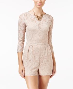 Emerald Sundae Juniors' Illusion Lace Romper