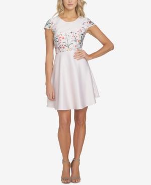Cece Hannah Floral-print Fit & Flare Dress