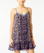 American Rag Printed Embroidered Slip Dress, Only At Macy's