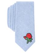 Original Penguin Men's Rose Applique Skinny Tie