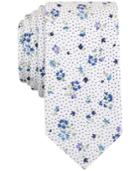 Bar Iii Men's Floral-print Skinny Tie, Only At Macy's