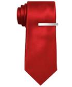 Alfani Red Solid Skinny Tie