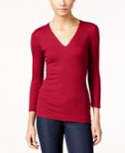 Inc International Concepts Ribbed Top, Created For Macy's