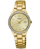 Limited Edition Seiko Women's Special Value Gold-tone Stainless Steel Bracelet Watch 28mm