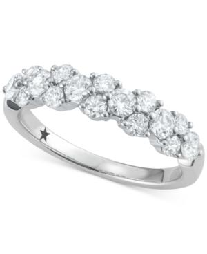 Macy's Star Signature Diamond Garland Cluster Ring (1 Ct. T.w.) In 14k White Gold