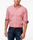 Club Room Dobby Check Long-sleeve Shirt, Only At Macy's