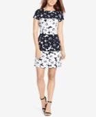 American Living Floral-print Crepe Dress