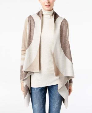 Inc International Concepts Printed Asymmetrical Cardigan, Created For Macy's