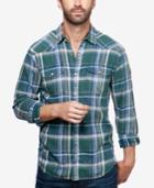Lucky Brand Men's Sante Fe Plaid Western Shirt