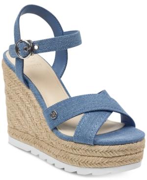 Guess Women's Genisi Espadrille Wedge Sandals Women's Shoes