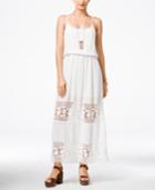 American Rag Crochet-trim Sleeveless Maxi Dress
