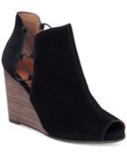 Lucky Brand Women's Reevas Peep-toe Booties Women's Shoes