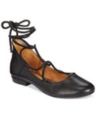 Kelsi Dagger Brooklyn Deandra Lace-up Ballet Flats Women's Shoes