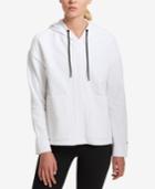 Dkny Sport Cotton Hooded Fleece Jacket