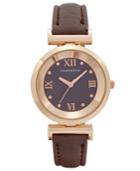 Women's Brown Polyurethane Strap Watch 31mm, Only At Macy's