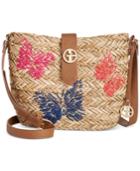 Giani Bernini Butterfly Straw Crossbody, Only At Macy's