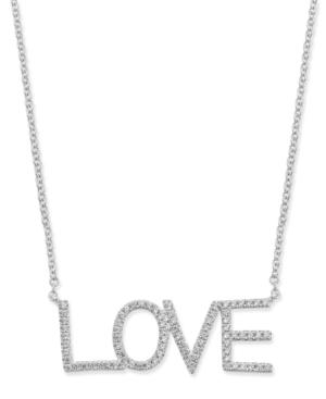 Diamond Love Pave Pendant Necklace (1/4 Ct. T.w.) In 14k Gold Or White Gold