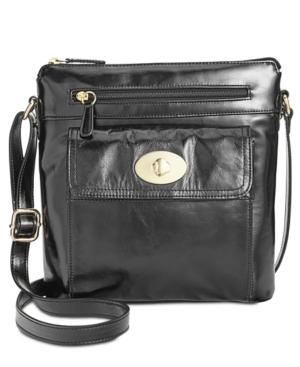 Giani Bernini Glazed Turnlock Crossbody, Only At Macy's
