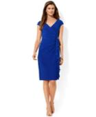 American Living Cap-sleeve Ruffled Dress