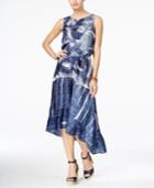 Tommy Hilfiger Printed Chambray High-low Dress