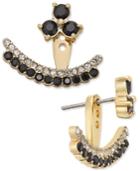 Kate Spade New York Dainty Sparklers Gold-tone Black Crystal Earring Jackets