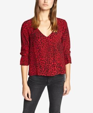 Sanctuary Farrah Smocked Sleeve Blouse