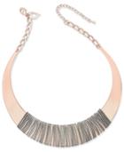 Thalia Sodi Two-tone Wire Wrapped Sculptured Collar Necklace, Only At Macy's