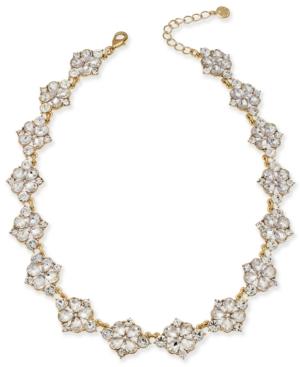 Gold-tone Crystal Necklace, 17 + 2 Extender, Created For Macy's
