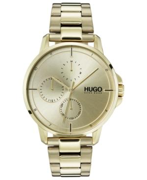 Hugo Men's #focus Ice Gold Ion-plated Stainless Steel Bracelet Watch 42mm