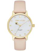 Kate Spade New York Women's Metro Vachetta Leather Strap Watch 34mm Ksw1084